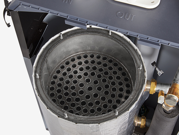 Boilers should be inspected and serviced by a professional installer or technician at least once a year.