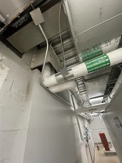 Image 1: Typical protective shroud installation for piping penetration. Image 1: Typical protective shroud installation for piping penetration.