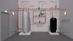 Image 3: Typical emergency domestic water system. Image 3: Typical emergency domestic water system.