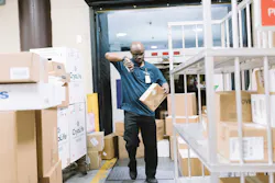 Willie Lumpkin receiving items on dock in Atlanta. Willie Lumpkin receiving items on dock in Atlanta.