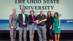 The Ohio State University received the GHXcellence award for Most Improved Provider; with GHX's Bruce Johnson, CEO, Brian Picklesimer, Julie Amling, Joel Kroliski, Kelsey Perchak, Tina Vatanka Murphy, Chief Revenue Officer, GHX. The Ohio State University received the GHXcellence award for Most Improved Provider; with GHX's Bruce Johnson, CEO, Brian Picklesimer, Julie Amling, Joel Kroliski, Kelsey Perchak, Tina Vatanka Murphy, Chief Revenue Officer, GHX.