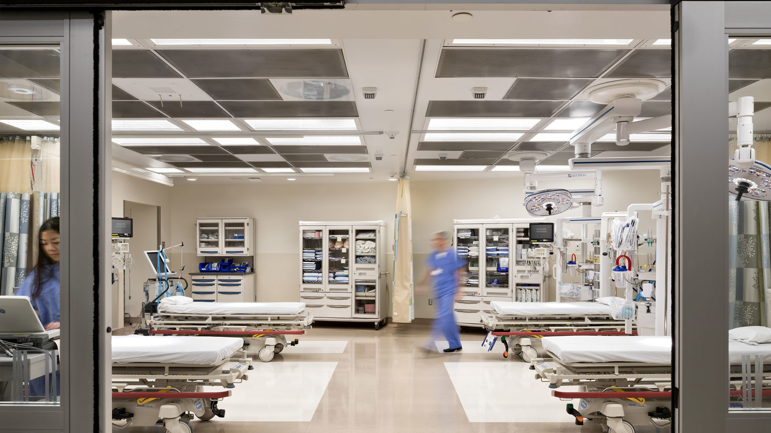 The emergency department at Huntington Hospital in Huntington, NY, where a new initiative allows clinical team members to help people with opioid use issues get on the path to long-term recovery.