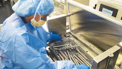 Tomika Pratt using ultrasonic machine. Tomika Pratt using ultrasonic machine.