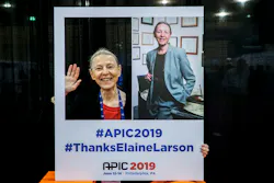 Dr. Elaine Larson, editor of the American Journal of Infection Control, poses with her #ThanksElaineLarson social media tribute. Dr. Larson will retire from AJIC after 25 years, effective December 31, 2019. Dr. Elaine Larson, editor of the American Journal of Infection Control, poses with her #ThanksElaineLarson social media tribute. Dr. Larson will retire from AJIC after 25 years, effective December 31, 2019.