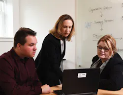 Brandon Myers, Stephanie Tremble, and Rita White review iVAT initiatives Brandon Myers, Stephanie Tremble, and Rita White review iVAT initiatives