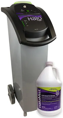 The Halo Disinfection System from Halosil International The Halo Disinfection System from Halosil International