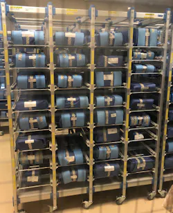 Wrapped instrument sets protected by Cygnus Medical’s Tray Belts. Wrapped instrument sets protected by Cygnus Medical’s Tray Belts.