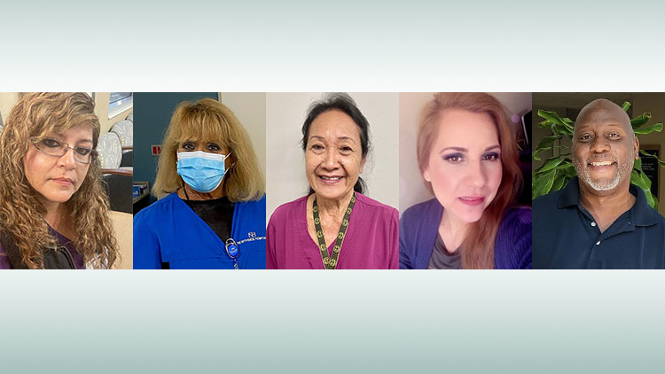 2021 EVS Spotlight Honorees: Eltevina Correo Garcia, Angela Blanco, Lavern Reyesn, Maria G. Ramirez, Washington Reed, Courtesy of AHE.