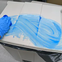 Kinnos Highlight for bleach wipes colors your wipes blue for visual confirmation of coverage Kinnos Highlight for bleach wipes colors your wipes blue for visual confirmation of coverage