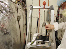 Wilder collecting steam condensate for non-condesible gas steam quality measurements Wilder collecting steam condensate for non-condesible gas steam quality measurements