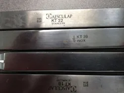 Figure 2: Dirty instruments with water spots Figure 2: Dirty instruments with water spots