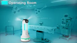 Pringle Robotics's Puductor 2 dry-mist disinfection and the UV-C system Pringle Robotics's Puductor 2 dry-mist disinfection and the UV-C system