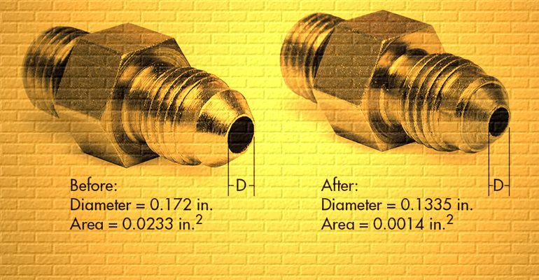tapered fit hose