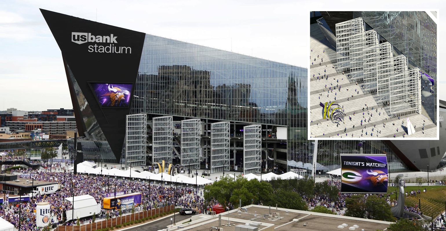 Hydraulic Doors Welcome Vikings Fans