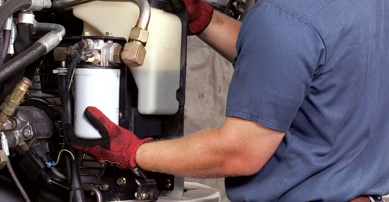 Hydraulic filter change