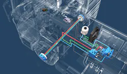 The HTA system uses radial piston motors integrated into each side of the front axle, along with hydraulic axial piston pumps, a control block and sensors, and an electronic hydraulic controller with an operator interface. The HTA system uses radial piston motors integrated into each side of the front axle, along with hydraulic axial piston pumps, a control block and sensors, and an electronic hydraulic controller with an operator interface.