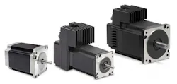 Pictured are two servo motors and a stepper motor. Pictured are two servo motors and a stepper motor.