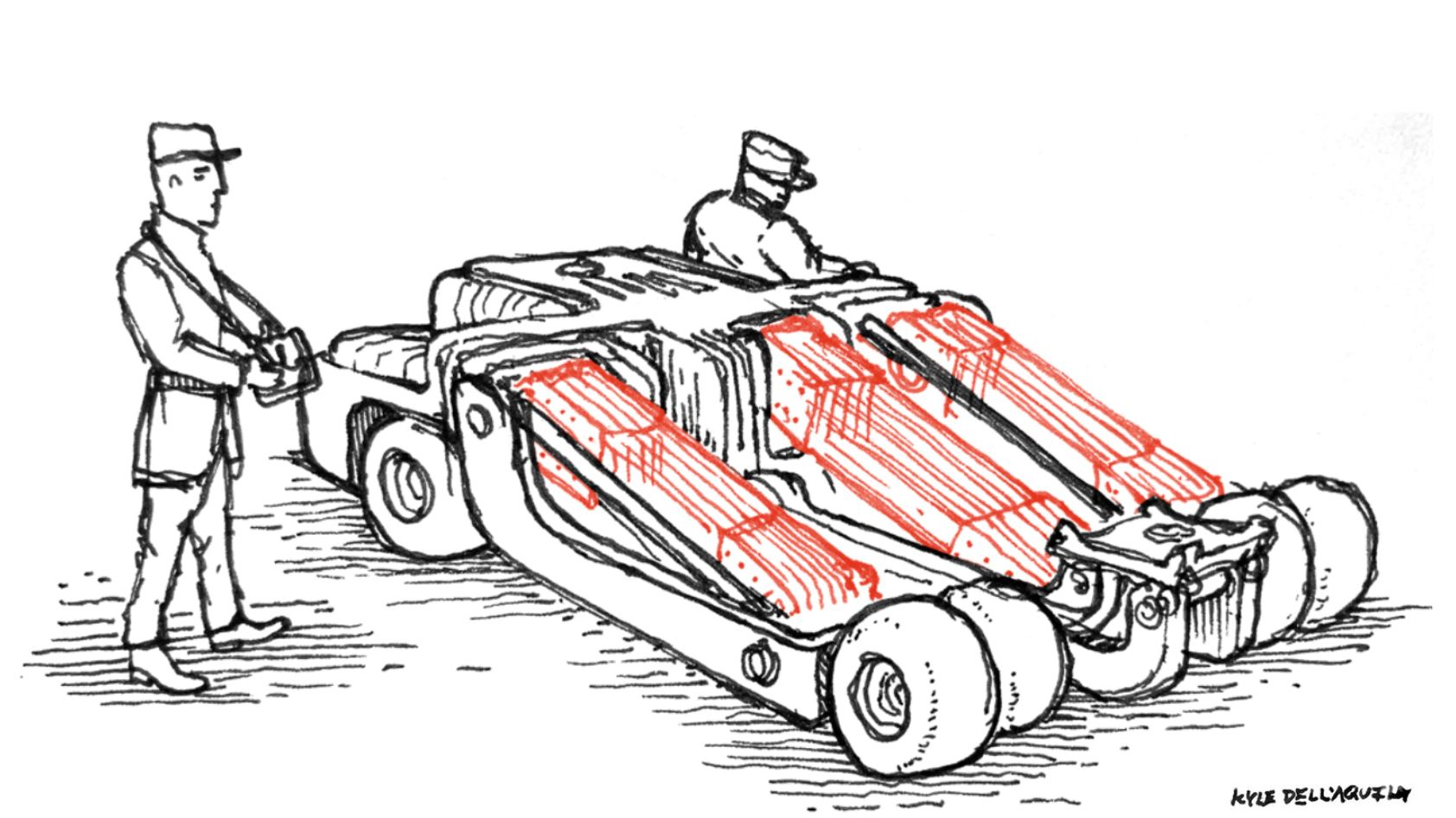 Gestural notions of future complete MHU-RISE vehicle design.