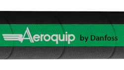 The Aeroquip two-wire braided hose The Aeroquip two-wire braided hose