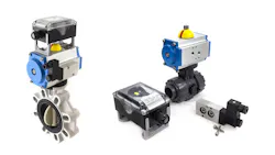 Pneumatic components are an appropriate choice for applications with lower load requirements. Pneumatic components are an appropriate choice for applications with lower load requirements.