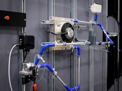 Technical Services' high-voltage thermal management system is comprised of all necessary components for cooling electric vehicles such as fans, pumps and connecting parts. Technical Services' high-voltage thermal management system is comprised of all necessary components for cooling electric vehicles such as fans, pumps and connecting parts.