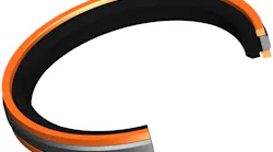 The Hallite 730 double-acting piston seal features a four part assembly. The Hallite 730 double-acting piston seal features a four part assembly.