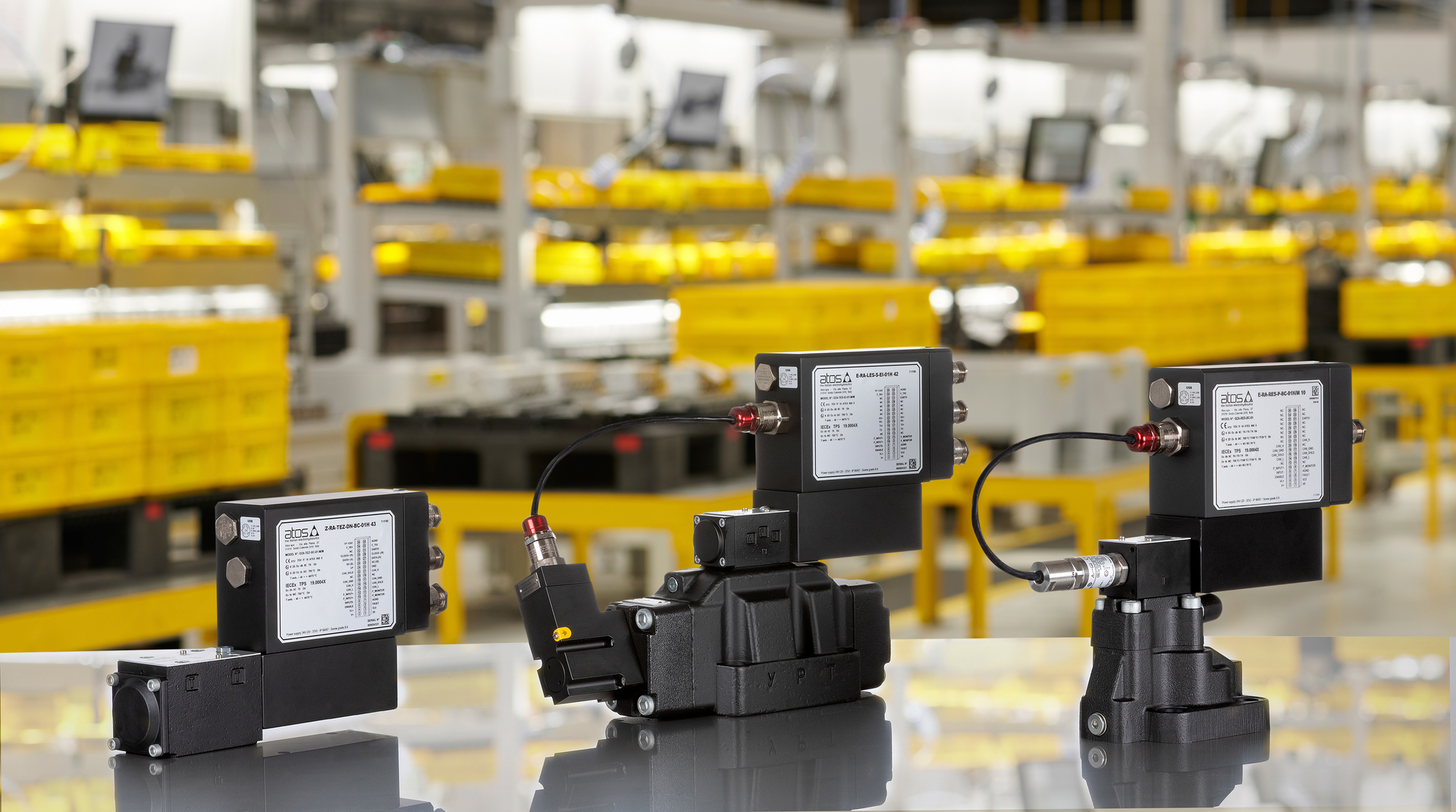 Atos offers a line of explosion-proof certified electrohydraulic components.