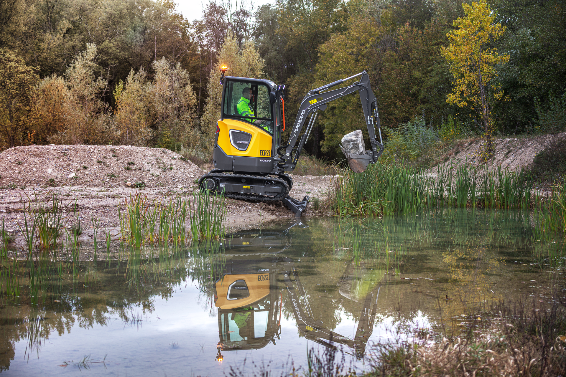 Adoption of construction equipment, like the Volvo CE ECR25 Electric excavator, is growing due to the many benefits offered by such machines such as lower operating costs.