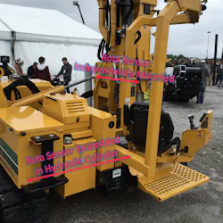 Two different Rota position sensors were embedded with hydraulic cylinders on the Vermeer PD10 to help accurately align the machine's pile driver. Two different Rota position sensors were embedded with hydraulic cylinders on the Vermeer PD10 to help accurately align the machine's pile driver.