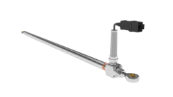 A heavy-duty stainless-steel version of the Rota linear position sensor ensures durability when used in high-vibration environments. A heavy-duty stainless-steel version of the Rota linear position sensor ensures durability when used in high-vibration environments.