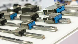 Toothed belt-driven actuators work well with larger strokes and sequences requiring a motion velocity greater than 5 m/s. Toothed belt-driven actuators work well with larger strokes and sequences requiring a motion velocity greater than 5 m/s.