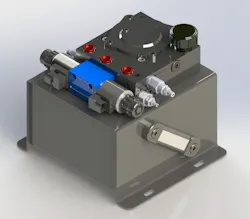 The ARIS-250 is an integrated reservoir system featuring integrated hydraulic controls and oil filter. The ARIS-250 is an integrated reservoir system featuring integrated hydraulic controls and oil filter.