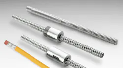 Thomson miniature metric ball screws provide high load capabilities in a compact size Thomson miniature metric ball screws provide high load capabilities in a compact size