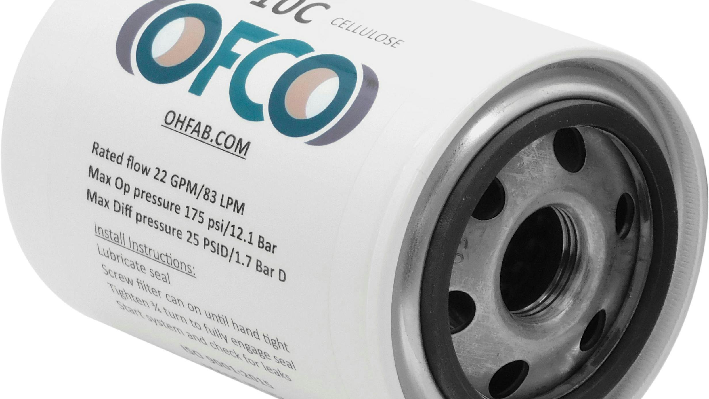 The Ohio Fabricators SP Series spin-on hydraulic filter
