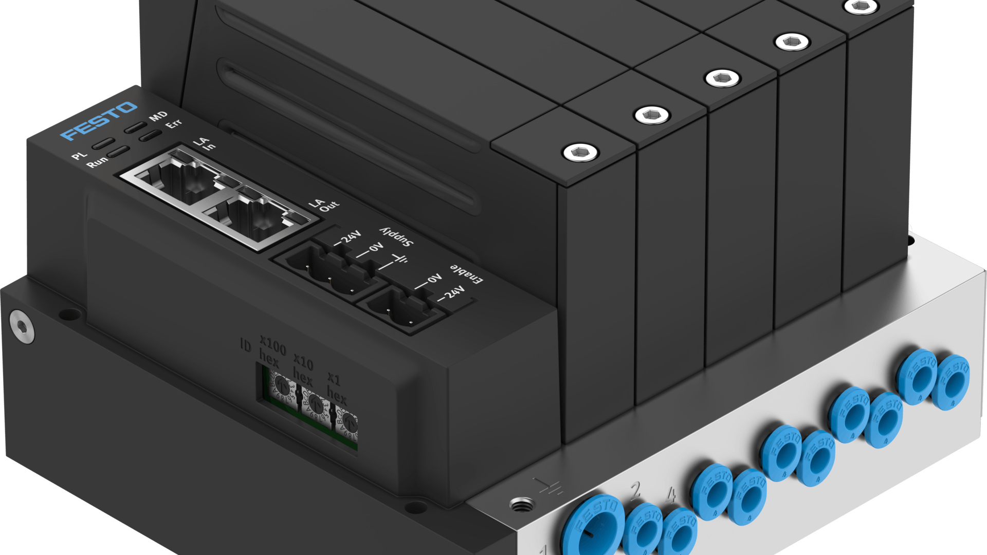 Festo VTEP proportional valve terminal provides digital control for pneumatic systems