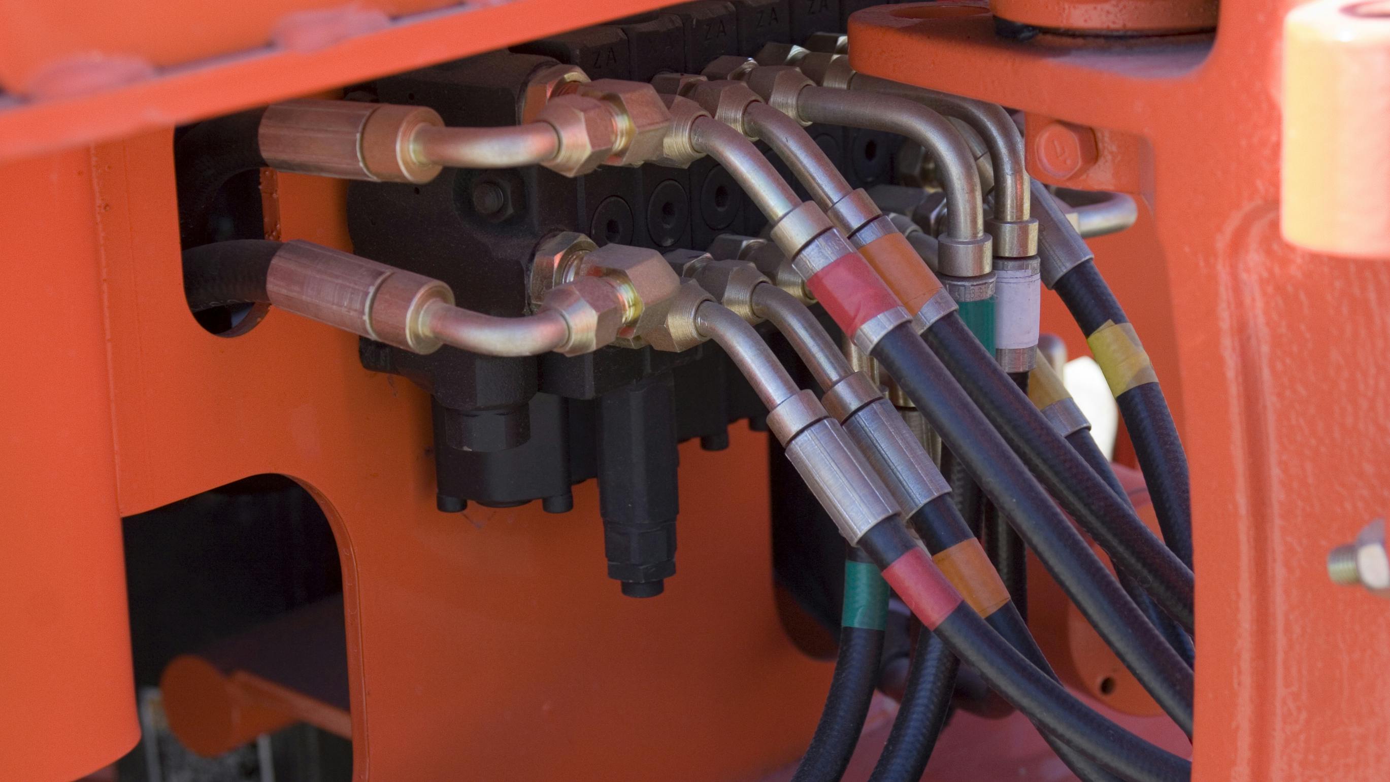 Routinely monitoring and maintaining hydraulic hoses is important to safety