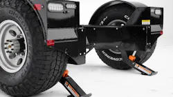 igus TX1 composite bearings are used in the pivot points of the Tow-A-Lift’s front outriggers. igus TX1 composite bearings are used in the pivot points of the Tow-A-Lift’s front outriggers.