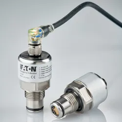 The new Eaton VS6 electronic differential pressure sensor is a dependable clogging indicator designed to optimize the use of hydraulic filter elements. The new Eaton VS6 electronic differential pressure sensor is a dependable clogging indicator designed to optimize the use of hydraulic filter elements.