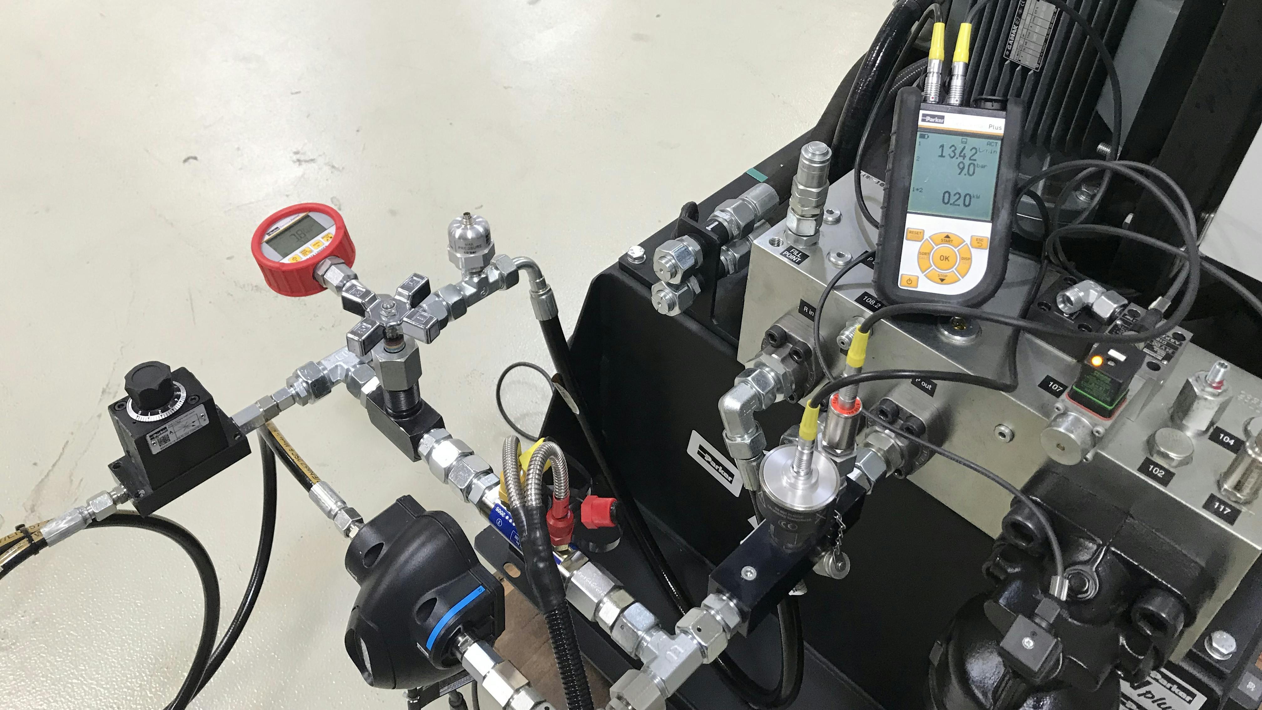 Preventative maintenance tools on hydraulic system help detect performance issues