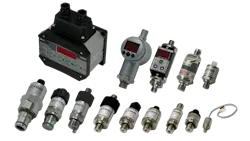 A selection of HYDAC pressure sensors A selection of HYDAC pressure sensors