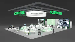 A depiction of the Schaeffler Group exhibit at CES 2025 A depiction of the Schaeffler Group exhibit at CES 2025