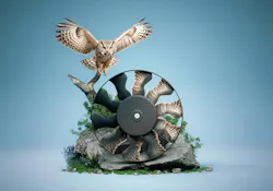The new Mahle bionic fan is inspired by owl wings The new Mahle bionic fan is inspired by owl wings