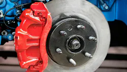 Close up view of a vehicle brake Close up view of a vehicle brake
