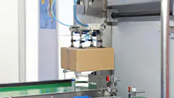 An automated packaging application which can benefit from the use of real-time motion feedback An automated packaging application which can benefit from the use of real-time motion feedback