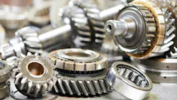 Close up of several gears and bearings Close up of several gears and bearings