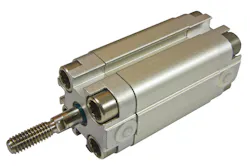 Pneumatic cylinder on white background Pneumatic cylinder on white background