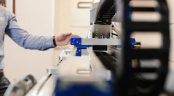 Close up view on motion system components for an automation application Close up view on motion system components for an automation application