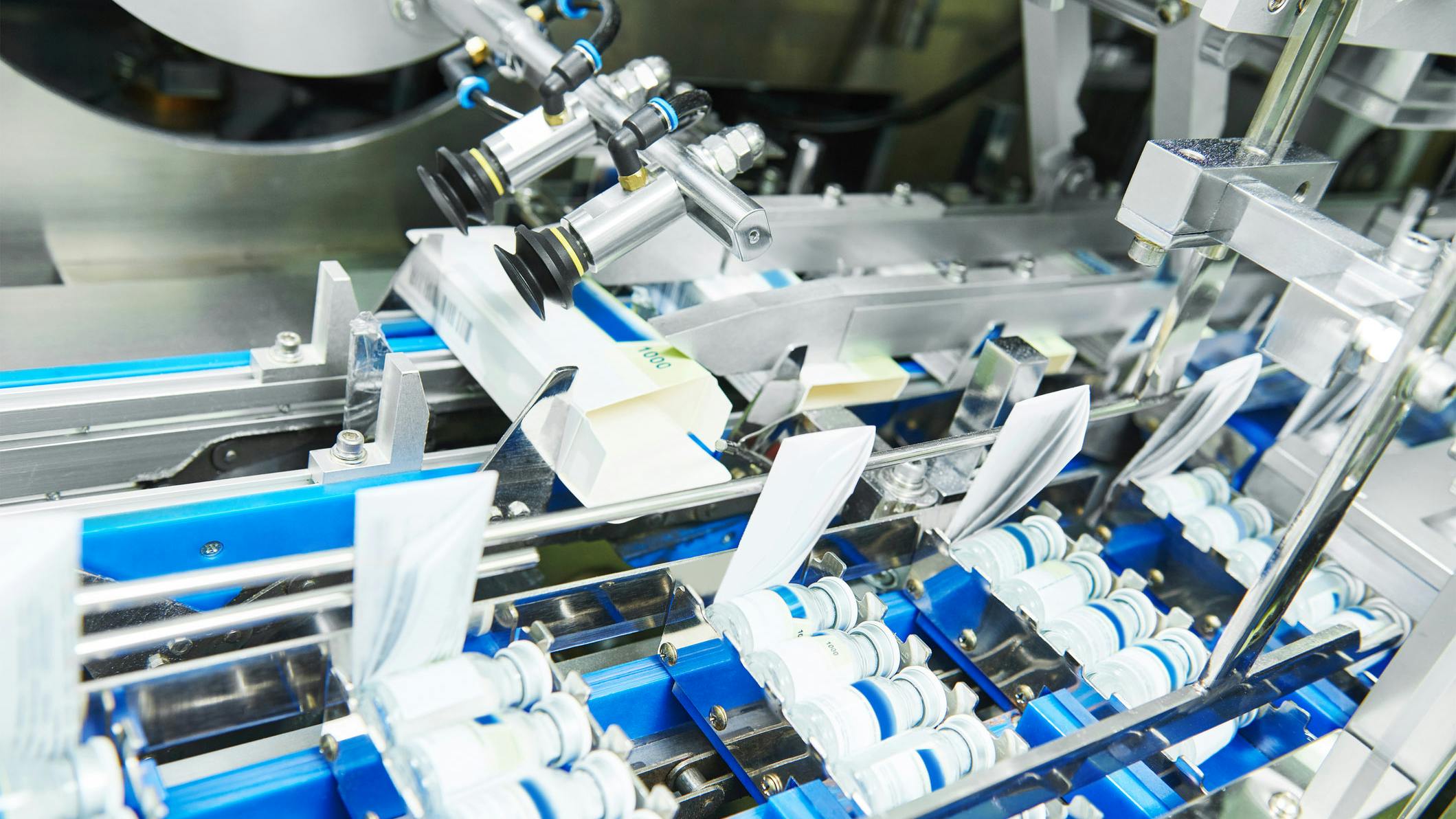 Automated Bottling Production Line in Pharmaceutical Industry