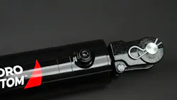 Close up on Forged Clevises of Bailey Hydro Custom WC Series Cylinder Close up on Forged Clevises of Bailey Hydro Custom WC Series Cylinder