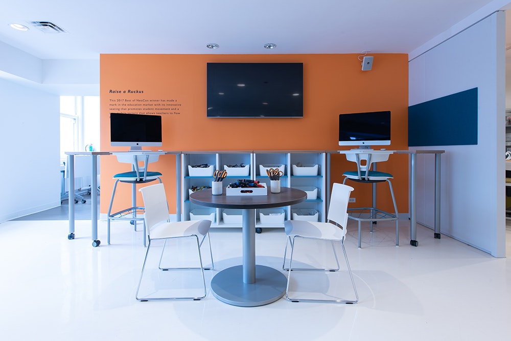 1652338576810 Neocon2018 X50stackchairs Athenstable Ruckusstools Pillartables Ruckuscubbi